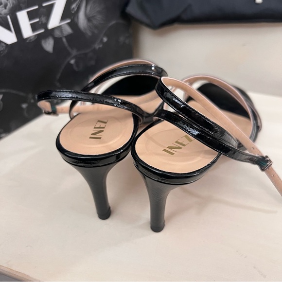 Inez Sofia black patent heels 8.5 wide - Picture 8 of 8